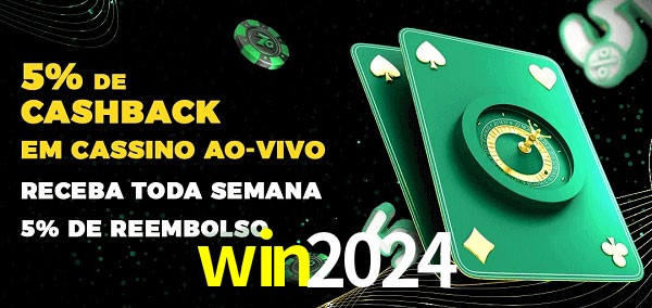 Promoções do cassino ao Vivo win2024